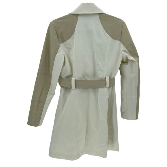 New York & Company Asymmetrical Zip Rain Coat Sz M - Picture 11 of 13